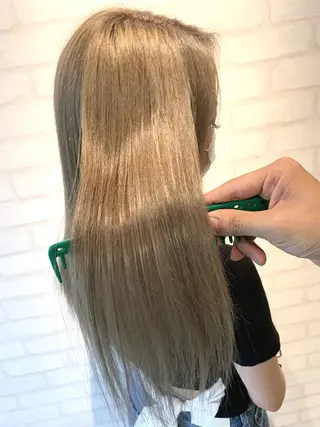 ロング 髪質改善 髪質改善カラーのヘアスタイル