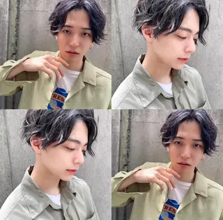 ショート メンズ うる艶カラー🤍 SAKI🧸錦糸町のヘアスタイル