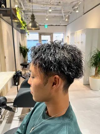 ショート パーマ メンズ 【パーマ満足度No. 1🥇】宮脇 大樹のヘアスタイル