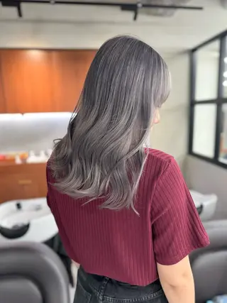 ロング カラー nico TOKYO 渋谷所属・ブリーチ ハイトーン 特化🌈フジタハルキのヘアスタイル