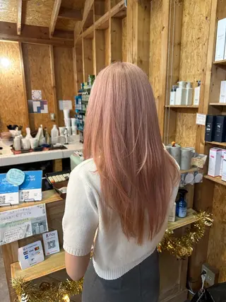 セミロング ブリーチ屋さん/ブリ ーチ矯正🫧あずみのヘアスタイル