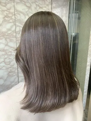 ミディアム カラー グレージュカラー🤎 mai🤎のヘアスタイル