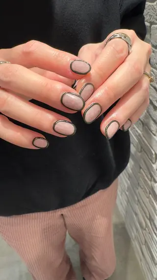 ショート m kaori𓃟のネイルデザイン