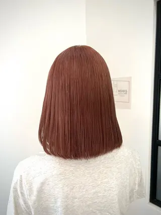 ミディアム カラー Ami ブリーチ/ハイトーンのヘアスタイル