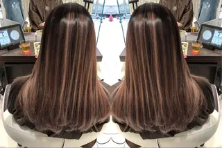 セミロング カラー ヘアアレンジ アンドウ ユウ/ レイヤーカット/韓国のヘアスタイル