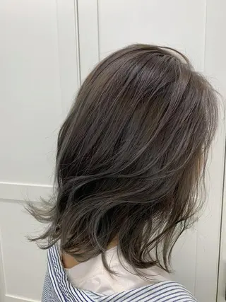 ミディアム カラー ヘアアレンジ ハットリ /北習志野のヘアスタイル