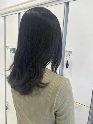 セミロング カラー カットカラーモデル BASSA上石神井店のヘアスタイル