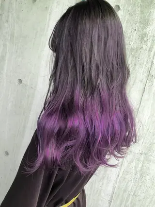 ロング Trip 大名🌟 ブリーチなしカラーのヘアスタイル