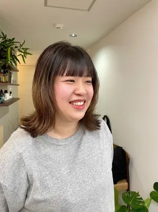 ミディアム 髪も心も健康に🤎 /原亜希子のヘアスタイル