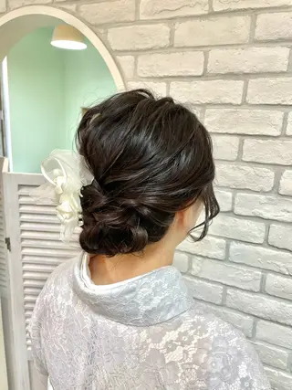 セミロング ヘアアレンジ 髪質改善🌱 高橋みなみのヘアスタイル