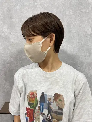 ショート C’LD hair produce /シールドヘア所属・モテ髪/ボブ/ショー ト/アダチフウトのヘアスタイル