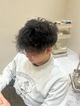 パーマ メンズ Yamamoto 半個室美容室zinaのヘアスタイル