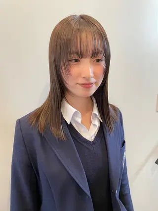 ミディアム fubuki🪷 似合わせカットカラーのヘアスタイル