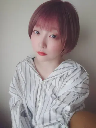 ショート 縮毛/ショート/ ボブ/レイヤー/小原のヘアスタイル