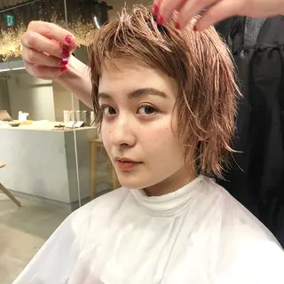 ミディアム カラー パーマ ヘアアレンジ メンズ キッズ ネイル マツエク・マツパ tatsumi/ボブ ウルフ/レイヤーのヘアスタイル