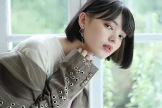 ショート 縮毛矯正・暗髪 ・ショート　橋本🐶のヘアスタイル