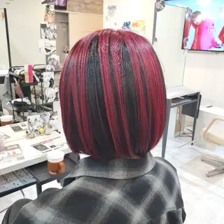 ショート カラー 派手髪/ハイトーン/ エクステ✨ユウキのヘアスタイル