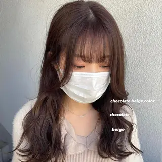 ロング カラー パーマ ヘアアレンジ メンズ キッズ ネイル マツエク・マツパ 透明感カラー・レイヤ ー🎀amika🎀のヘアスタイル