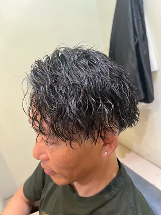 ミディアム パーマ メンズ メンズパーマ特化型 ✂️Yusuke✂️のヘアスタイル