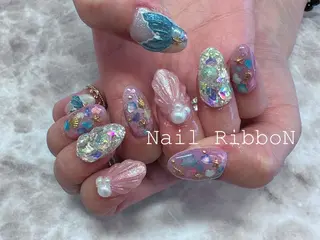 ネイル ネイルリボン 伊藤のネイルデザイン