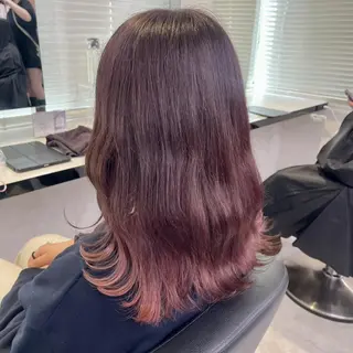 カラー girlな暖色ヘア 🪽🫧ハルナ🎀のヘアスタイル