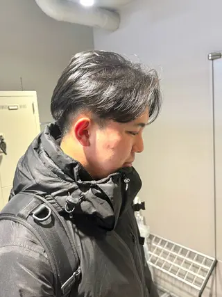 ミディアム パーマ ヘアアレンジ メンズ SALOWIN藤沢店所属・艶カラー の達人のヘアスタイル