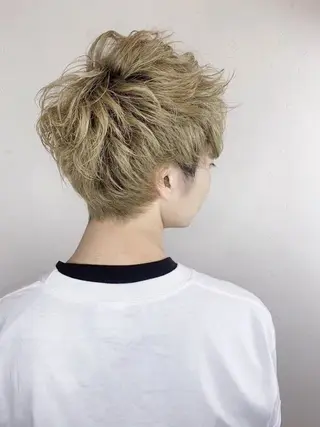 パーマ メンズ 熊谷 有紗のヘアスタイル