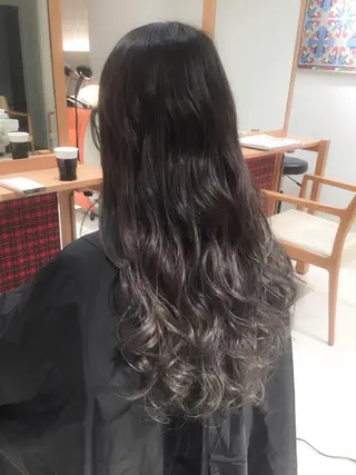 ロング カラー モテ髪透明感❤️ デイズヘアカラーのヘアスタイル