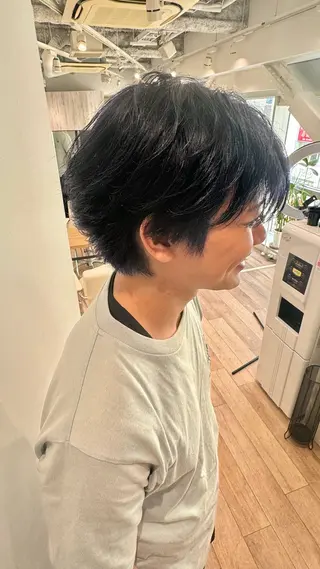 ミディアム カラー 立川/ブリーチ/ 髪質改善/西川翔真のヘアスタイル