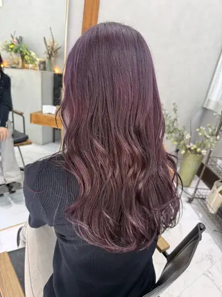 ロング カラー 透明感カラー/パーマ 🌀アオノのヘアスタイル