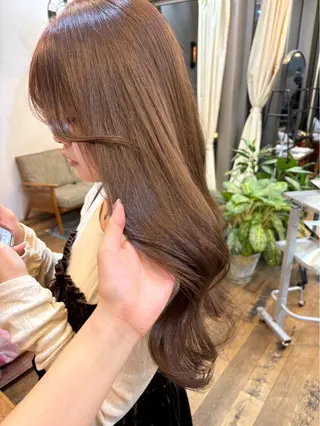 カラー 東茉央/ブリーチ /パーマ🧸銀座のヘアスタイル