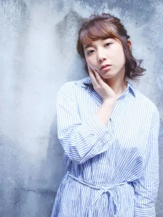 ショート カラー vato マンツーマンサロンのヘアスタイル