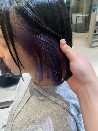 ミディアム カラー BASSA鷺ノ宮 KANON⸜❤︎⸝‍のヘアスタイル