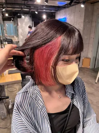 ショート I S所属・🌿透明感カラー 縮毛矯正✨かずきのヘアスタイル