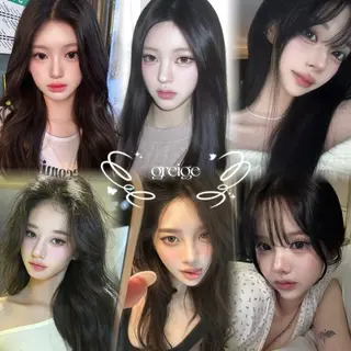 カラー yuuka 🖤韓国ヘア🖤のヘアスタイル