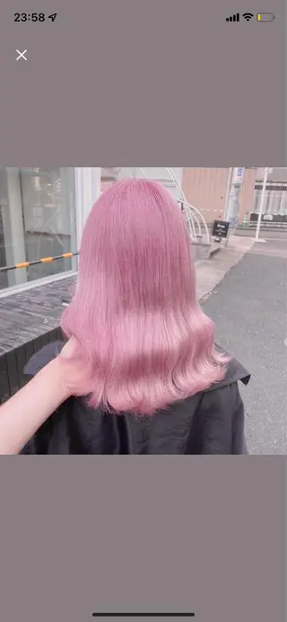 ミディアム 🩶 ピンクカラー/ ブロンド🩶くるみのヘアスタイル