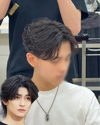 パーマ メンズ Ash 大丸優希のヘアスタイル