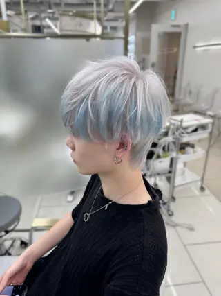 ショート カラー COA GINZA 空也/前髪/顔まわりのヘアスタイル