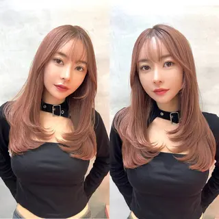 ロング カラー レイヤーカット /透明感カラー西田のヘアスタイル