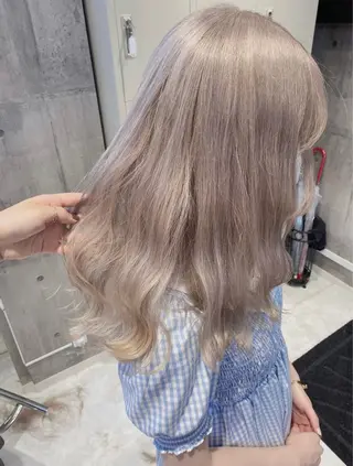 セミロング カラー メンズ🌈パーマ💎 MIYUのヘアスタイル