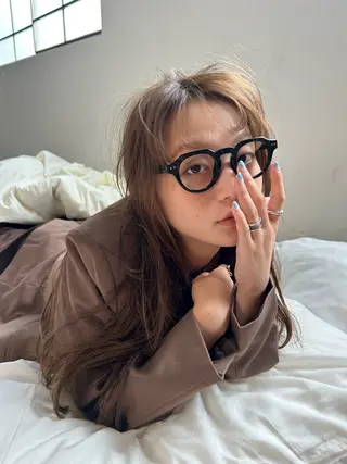 カラー 森田遥奈/透明感カラ ー/似合わせカットのヘアスタイル