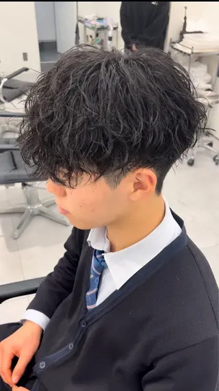 パーマ メンズ メンズ専門/パーマ 特化/栄/北出瑞貴のヘアスタイル