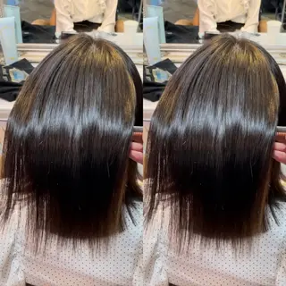 ミディアム 美髪縮毛矯正🤍 髪質改善/Shinaのヘアスタイル