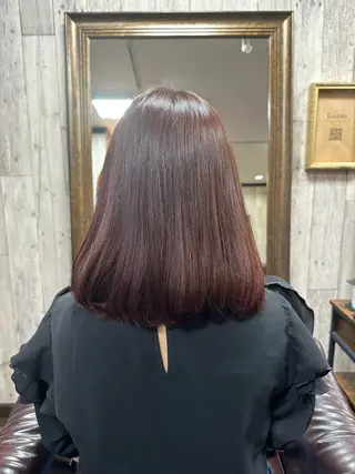 ミディアム カラー 庭山 理沙のヘアスタイル