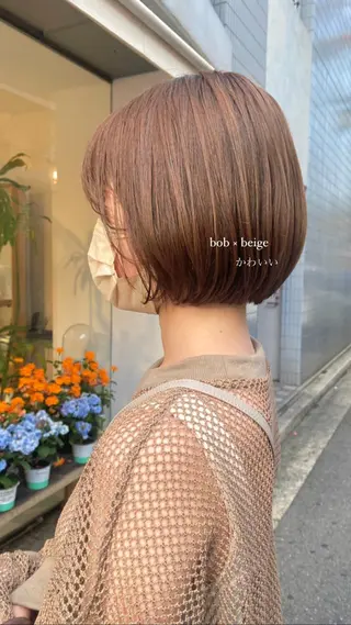 ショート カラー 安永 涼のヘアスタイル