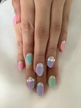 ネイル 💎🐰 saki. m 🐰💎のネイルデザイン