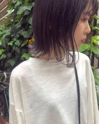 ミディアム レイヤーカット/ 透明感カラーmikuのヘアスタイル