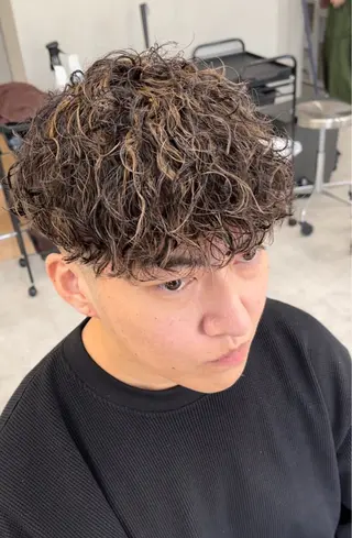 パーマ メンズ メンズパーマ/新潟/ 万代/高橋悠叶のヘアスタイル
