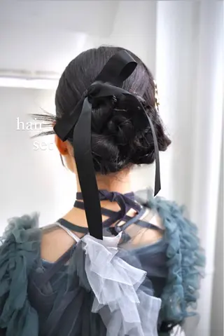 ロング 原田 朱里のヘアスタイル