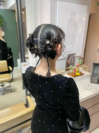 ミディアム ヘアアレンジ ヘアセット ✴︎Mai✴︎銀座のヘアスタイル